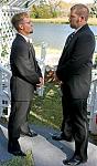 Me and my new Brother in Law Brian having a stare down