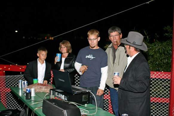 End of the night......my favorite pic of my dad and I smokin a couple of Sol Cubano's together.