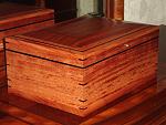 Bubinga, Gabon Ebony & Spanish Cedar 
18" x 14" x 8" 
Owner:  Smith W. - Mobile, AL