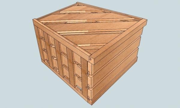 Tray system designed to slip in to Vinotemp12 - Modifications can be applied for other sizes.  100% Spanish Cedar